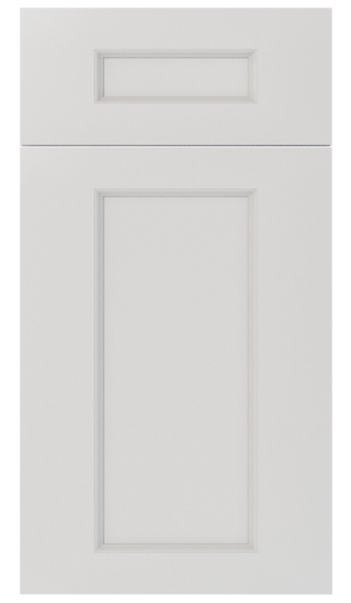 Double Dove White cabinet door