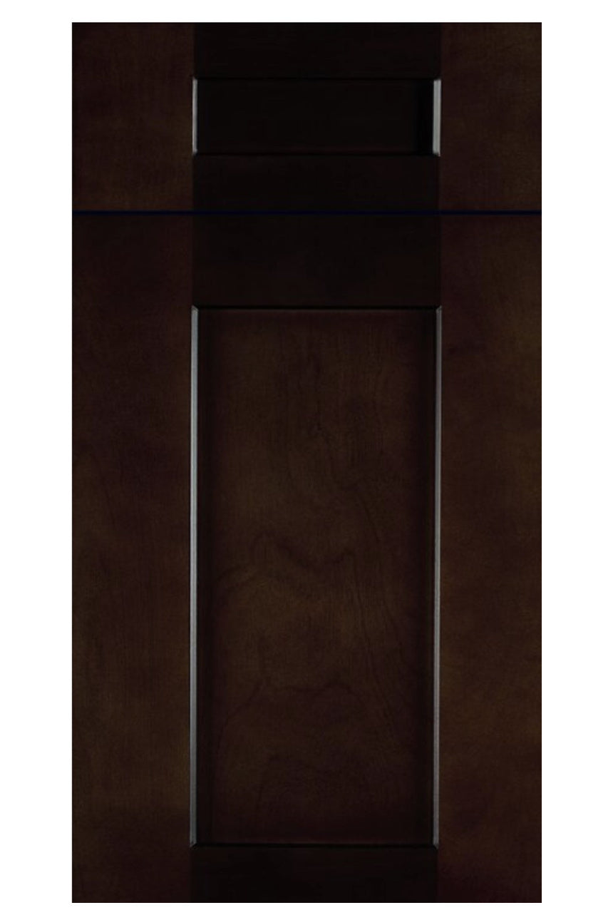 Floral Espresso cabinet door
