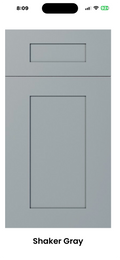 Shaker Gray cabinet door