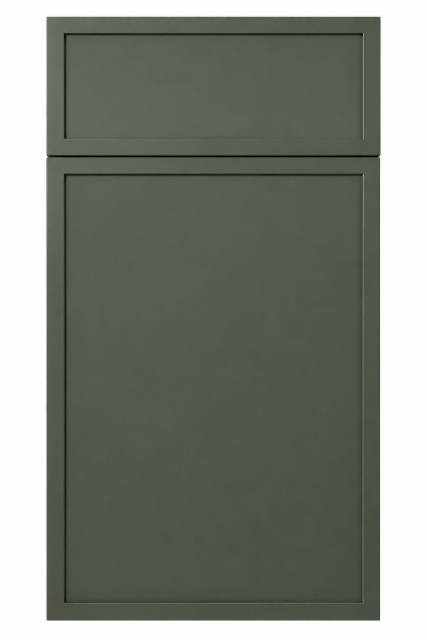Slim Aston Green cabinet door