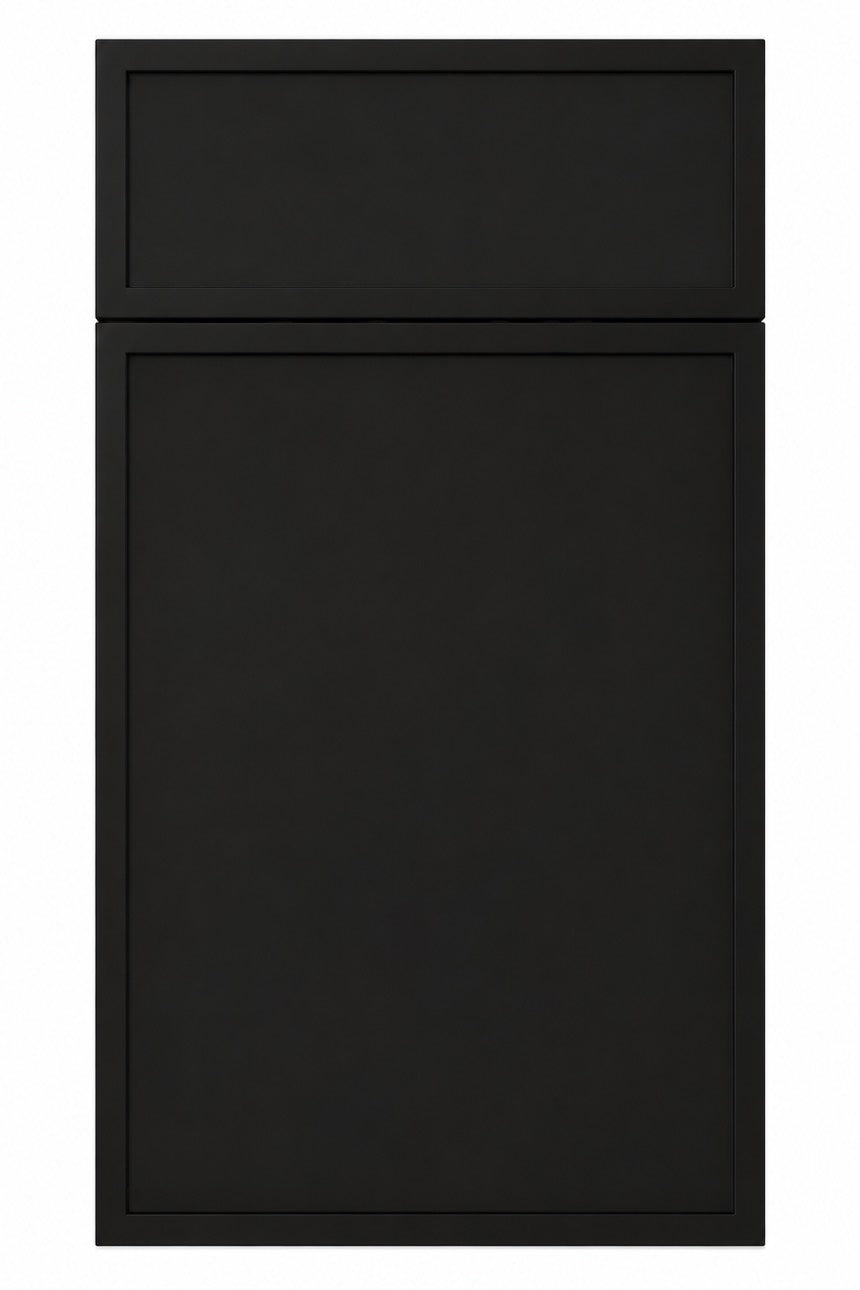 Slim Iron Black cabinet door